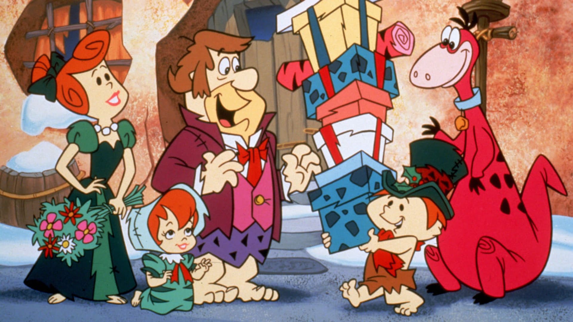 A Flintstones Christmas Carol background