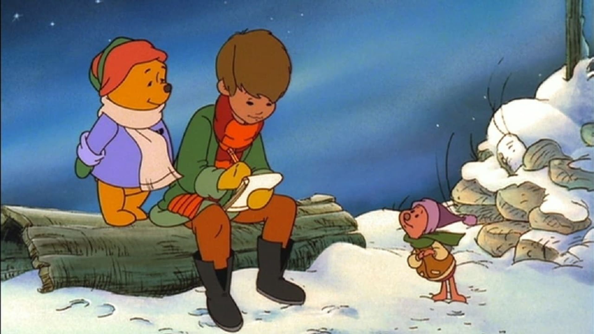 Winnie the Pooh & Christmas Too background