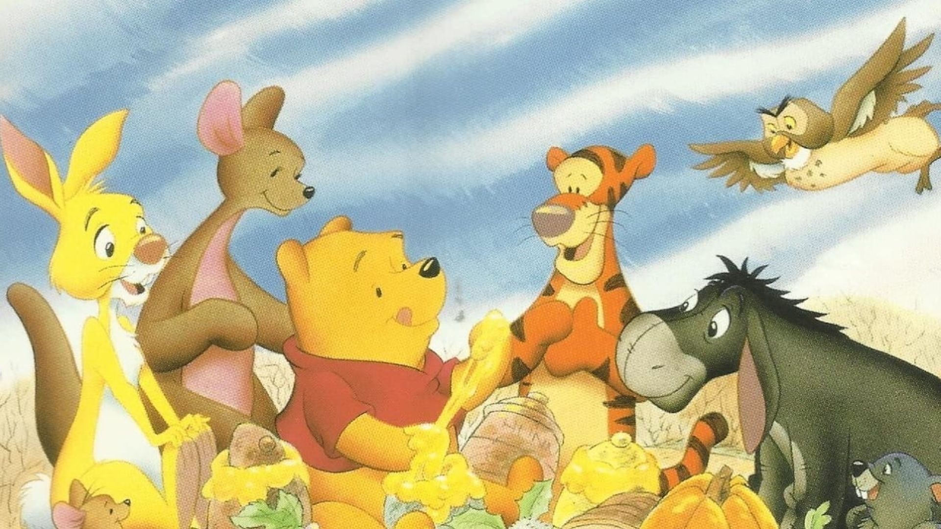 A Winnie the Pooh Thanksgiving background