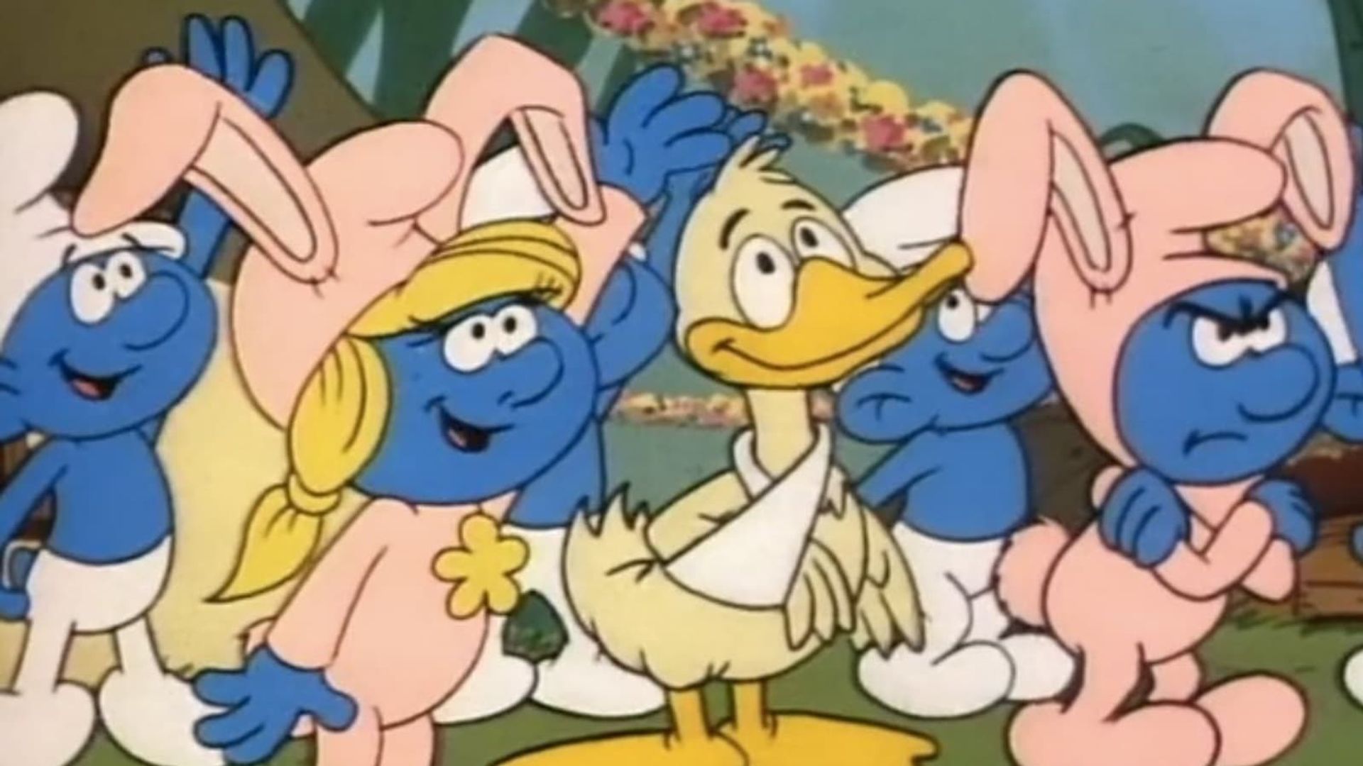 The Smurfs Springtime Special background