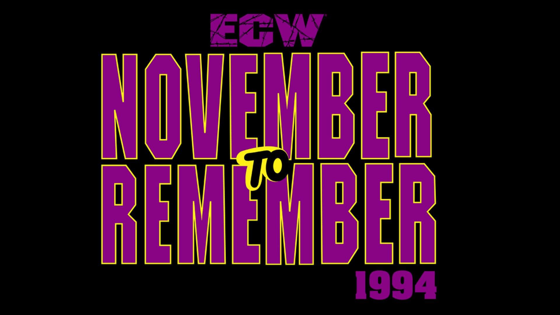 ECW November to Remember background