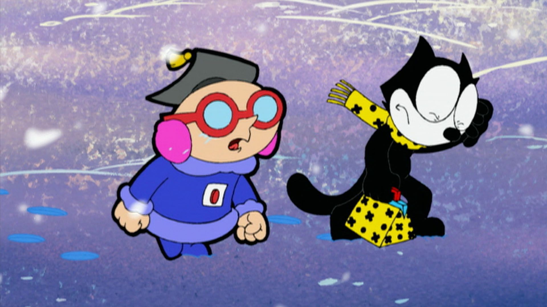 Felix the Cat Saves Christmas background