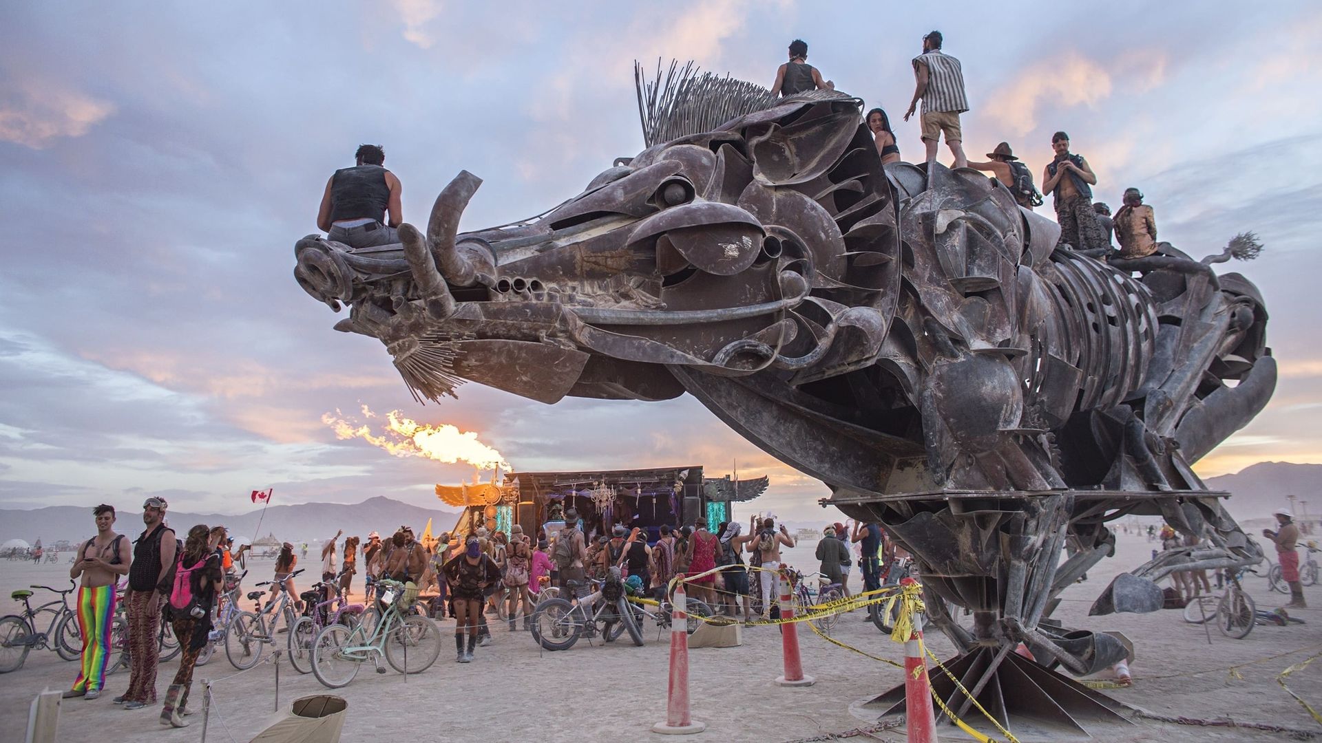 The Burning Man Festival background