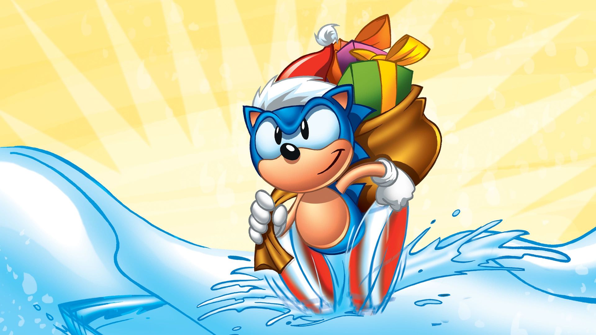 Sonic: Christmas Blast background