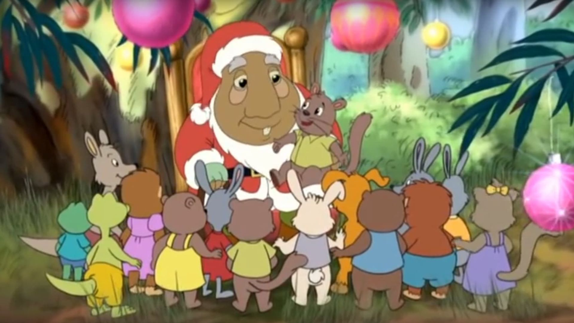 Blinky Bill's White Christmas background