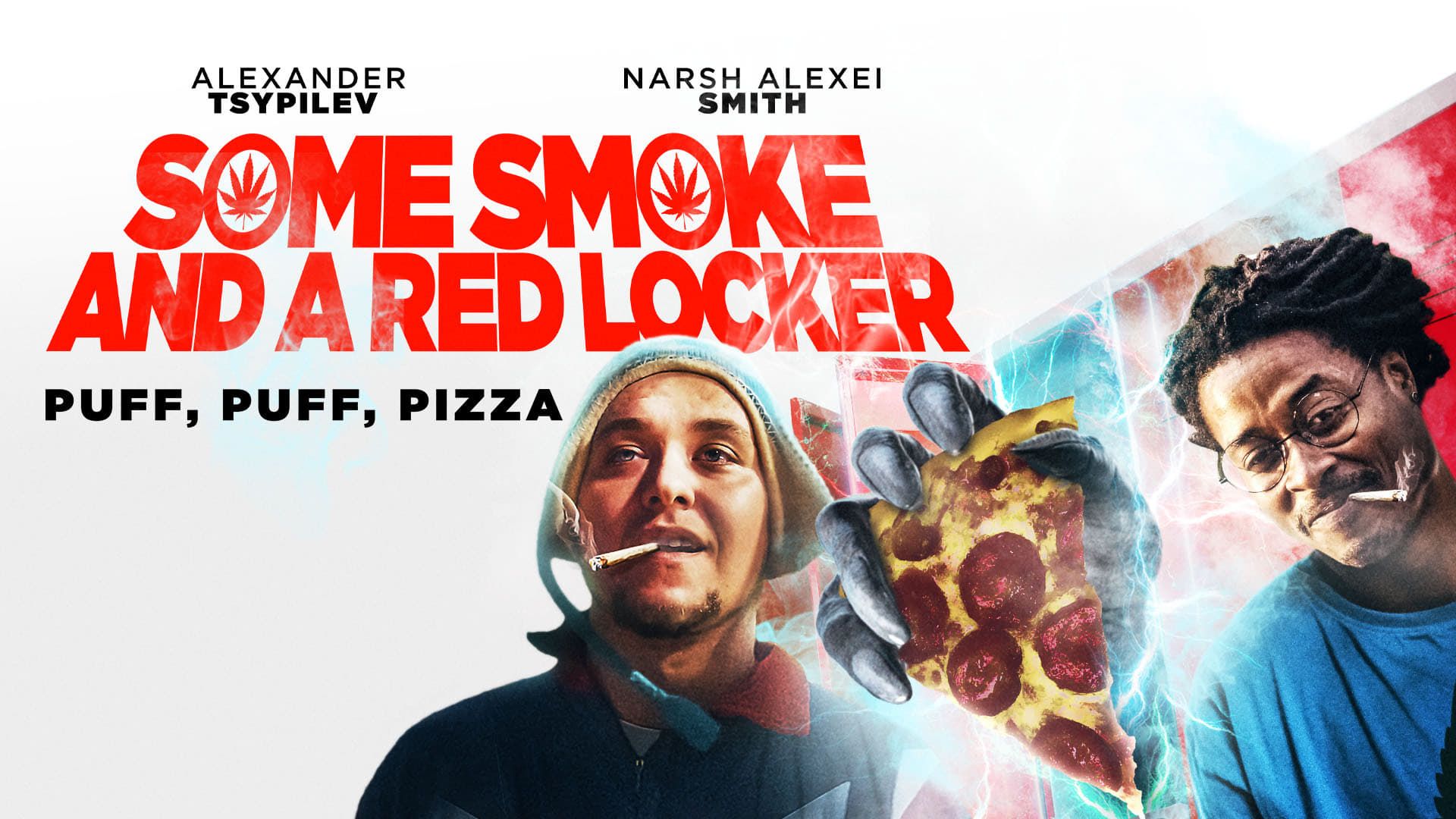 Some Smoke and a Red Locker background