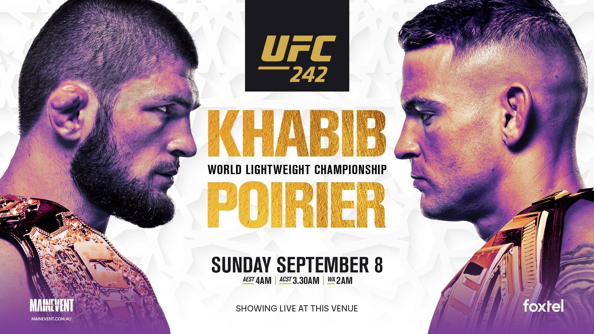 UFC 242: Khabib vs. Poirier background