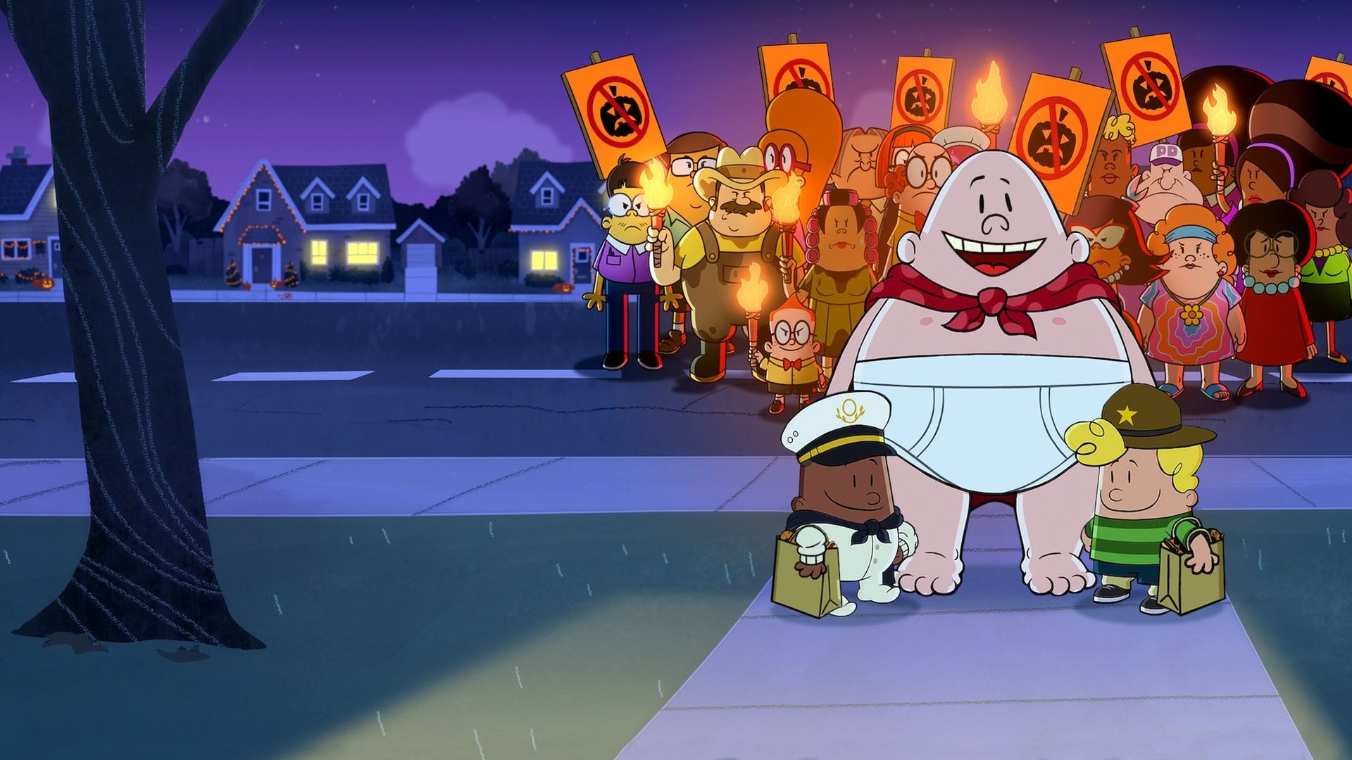 The Spooky Tale of Captain Underpants Hack-a-Ween background