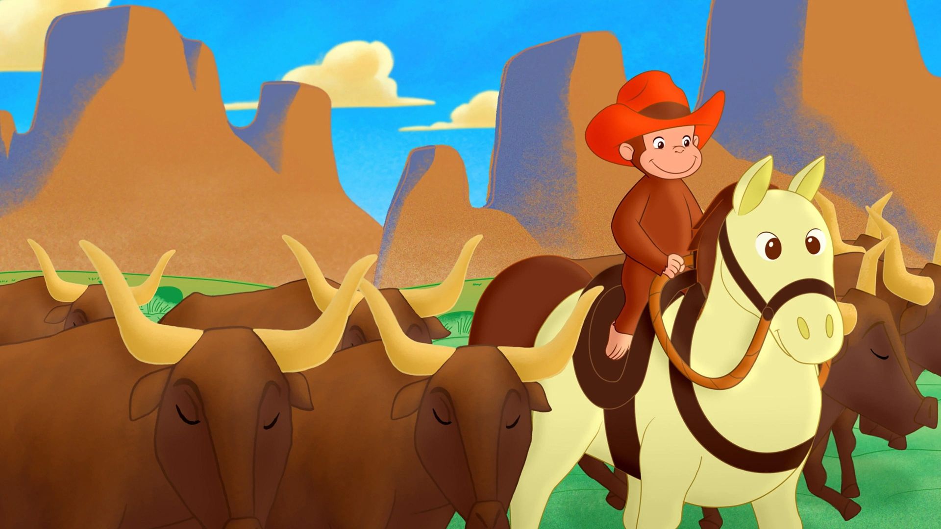 Curious George: Go West, Go Wild background