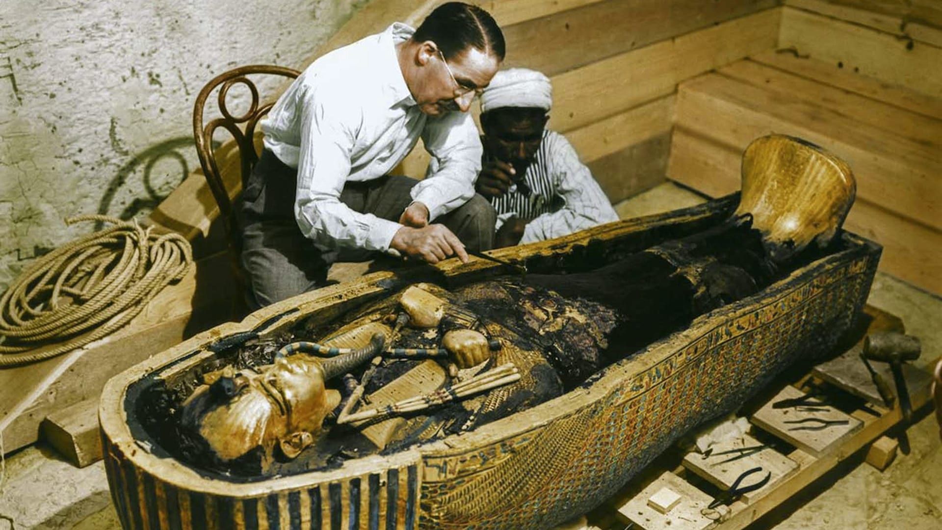 King Tut in Color background