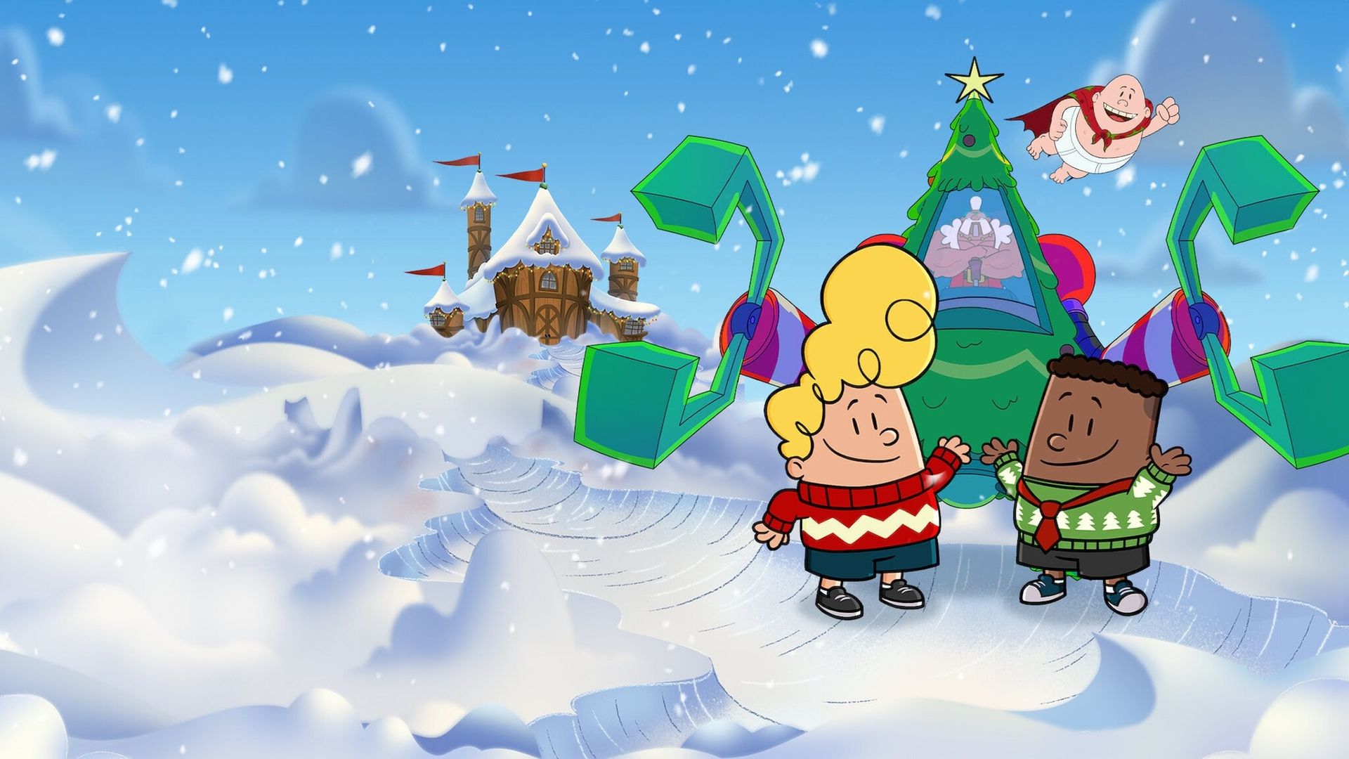 Captain Underpants: Mega Blissmas background