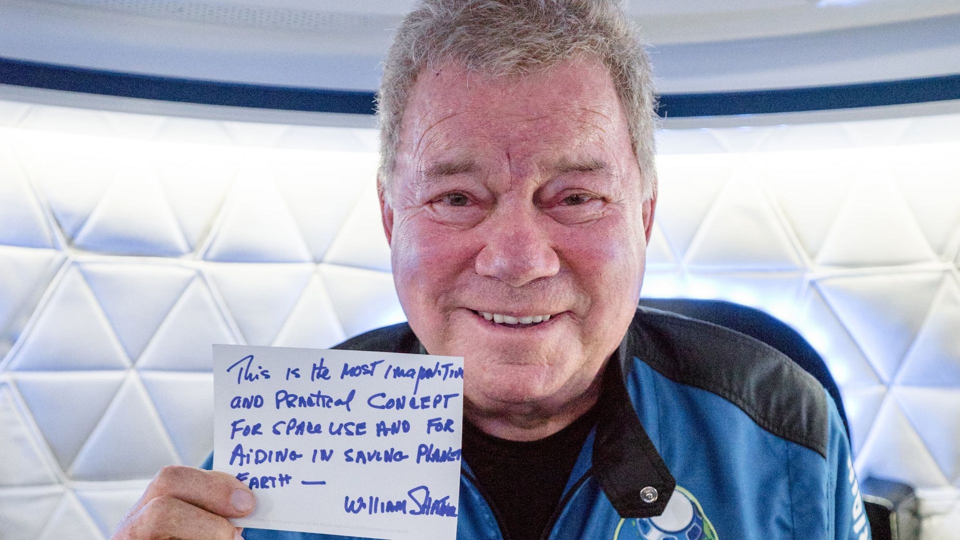 Shatner in Space background