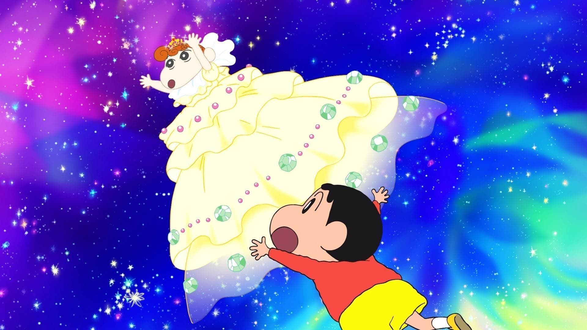 Eiga Kureyon Shinchan: Arashi o yobu! Ora to uchuu to purinsesu background