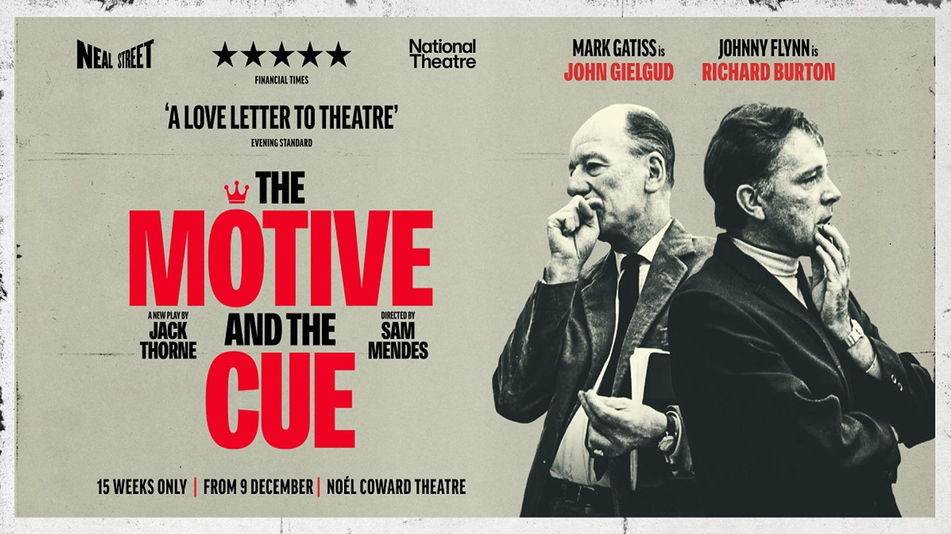 National Theatre Live: The Motive and the Cue background