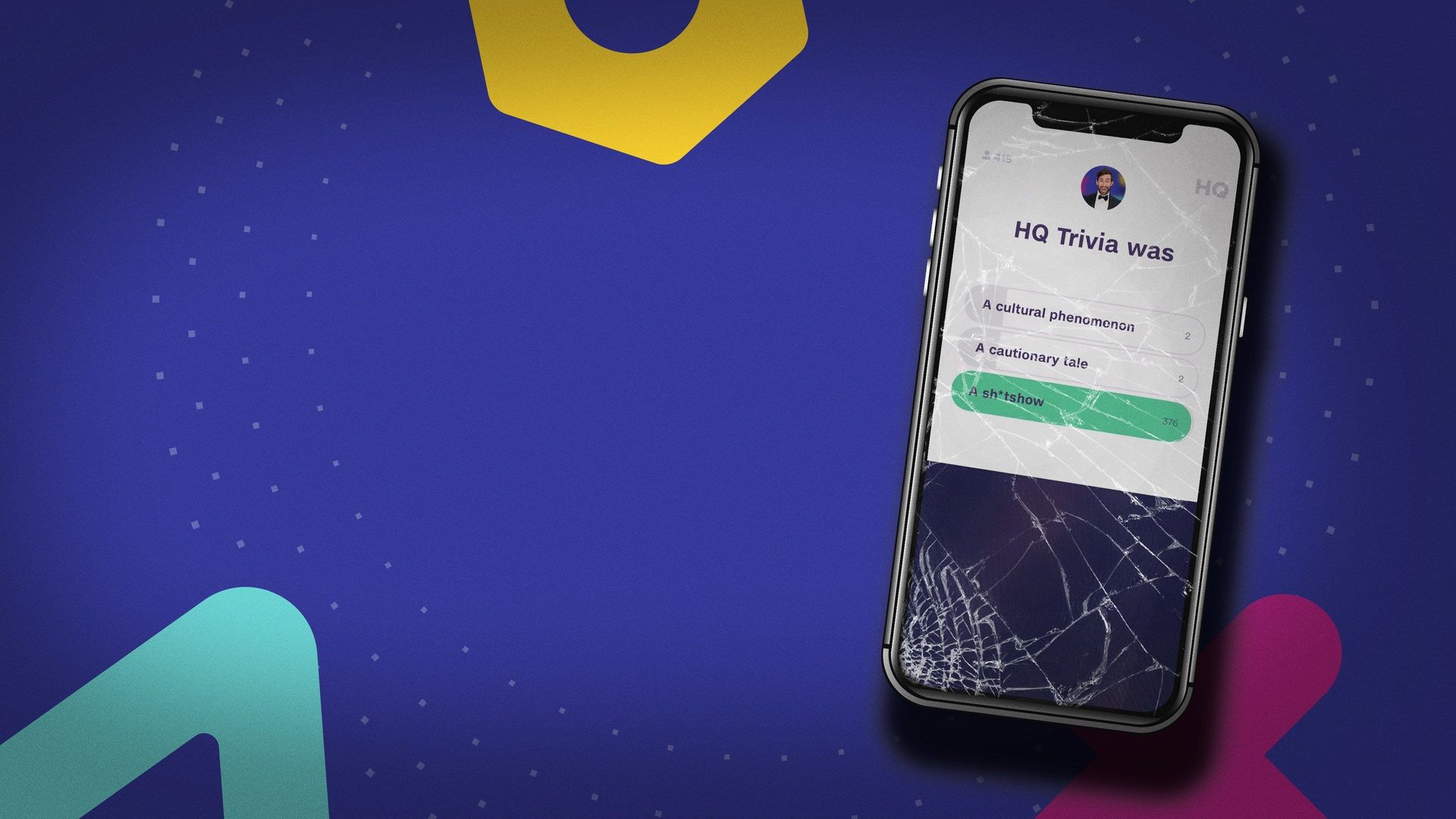 Glitch: The Rise & Fall of HQ Trivia background