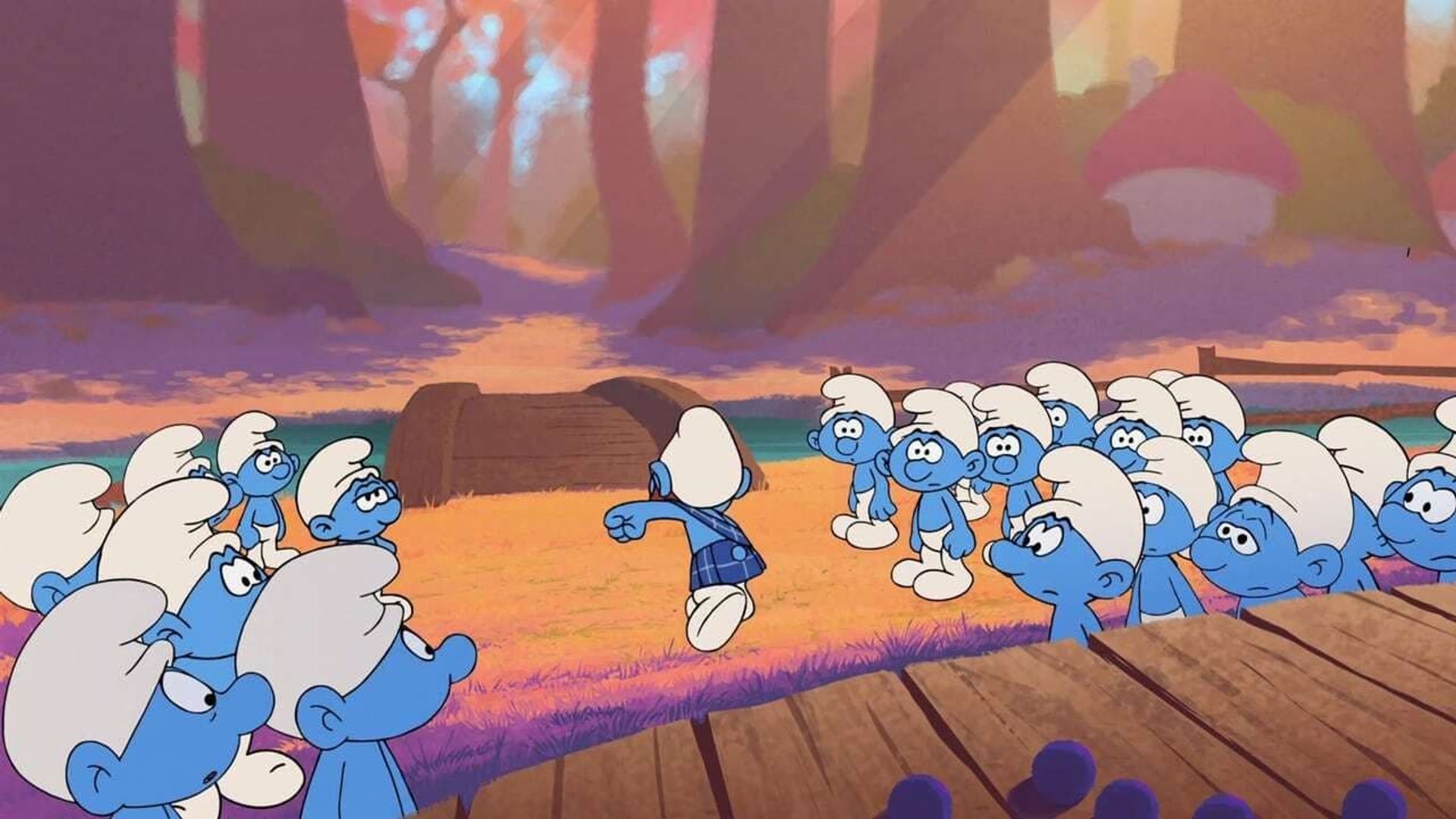 The Smurfs: The Legend of Smurfy Hollow background