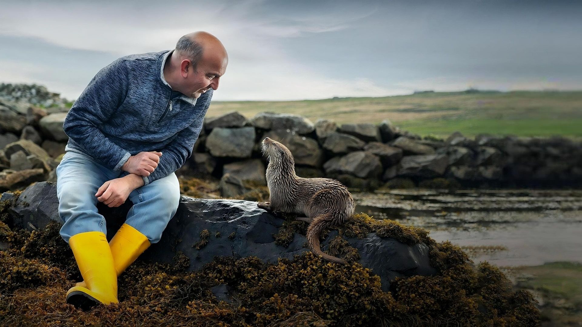 Billy & Molly: An Otter Love Story background