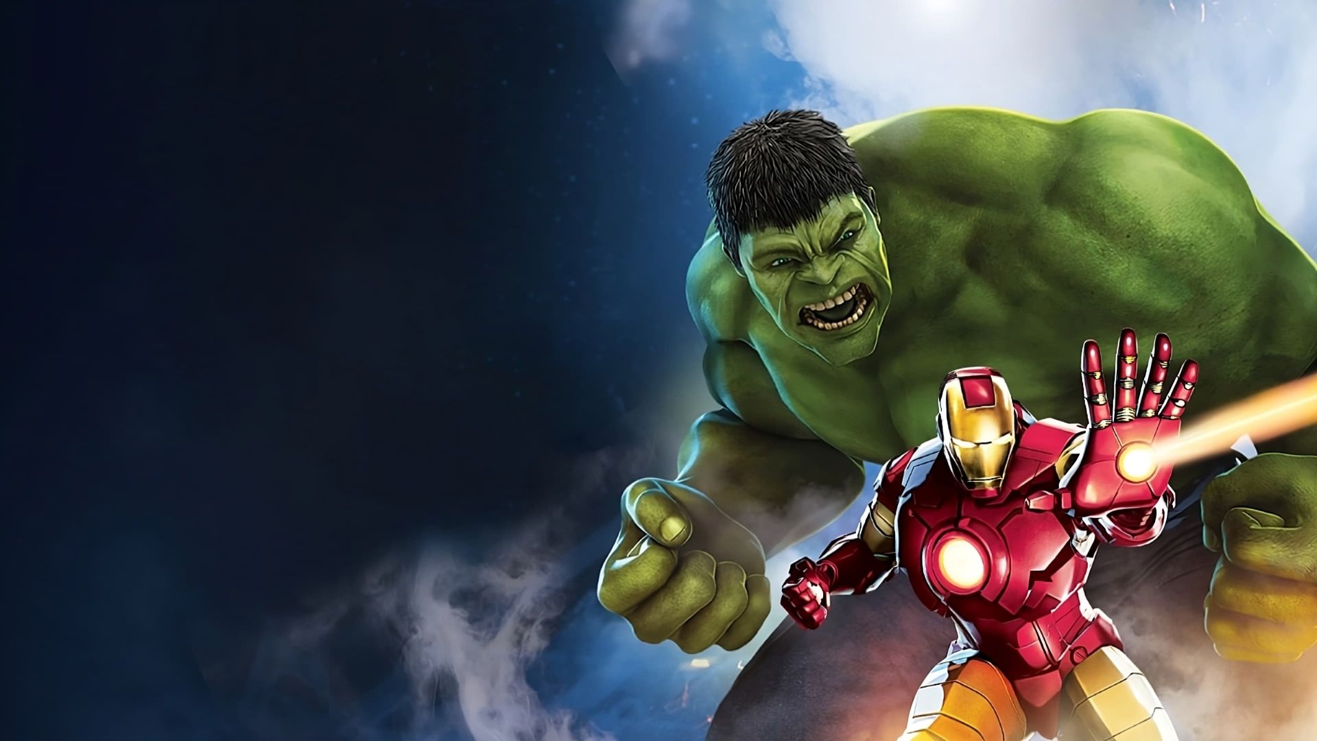 Iron Man & Hulk: Heroes United background