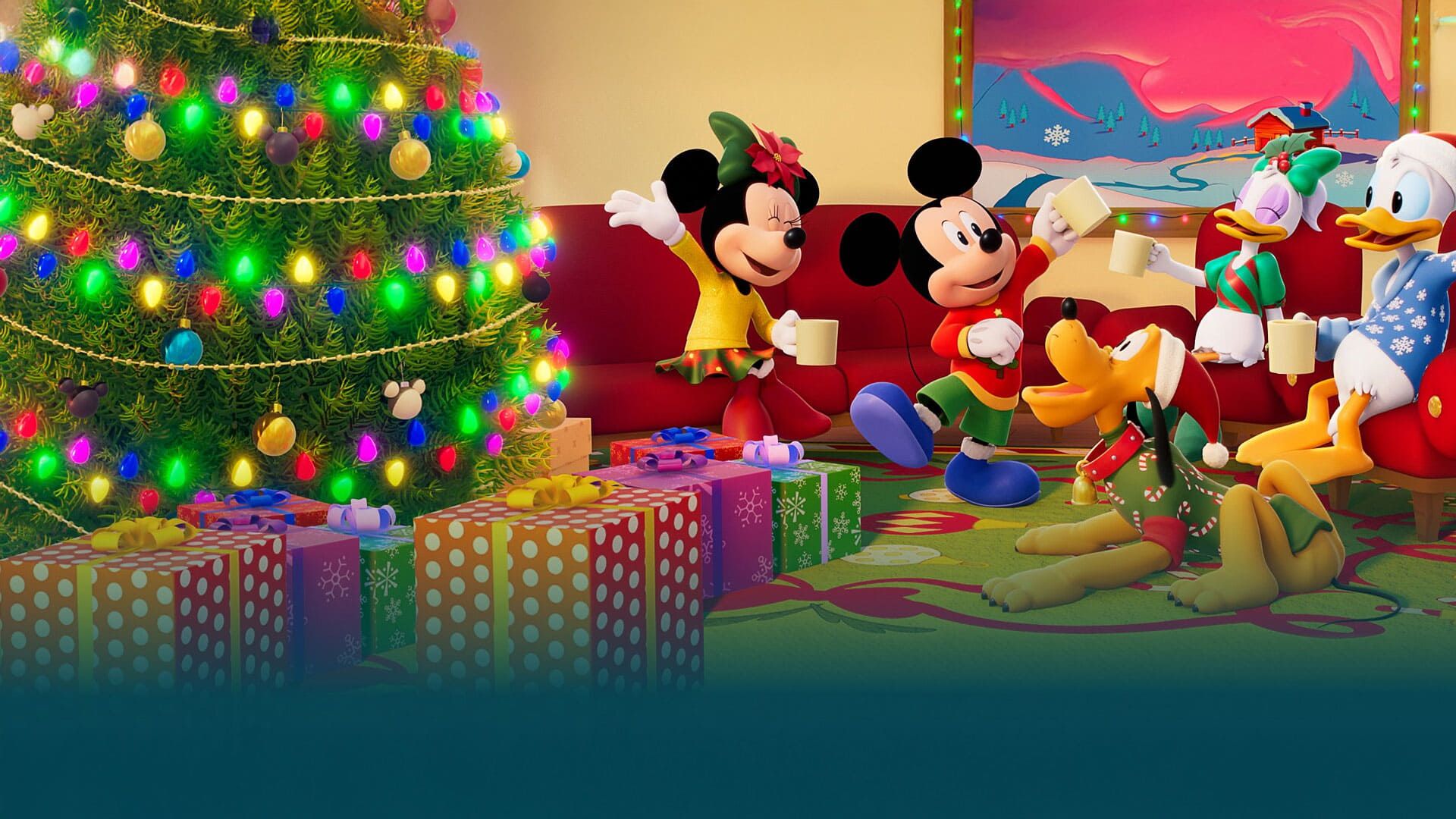 Mickey and the Very Many Christmases background