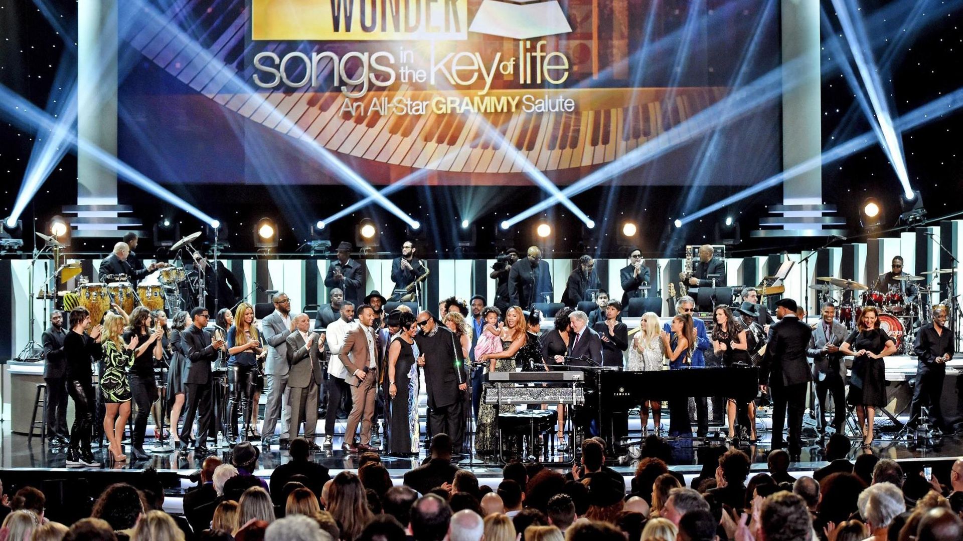 Stevie Wonder Songs in the Key of Life an All Star Grammy Salute background