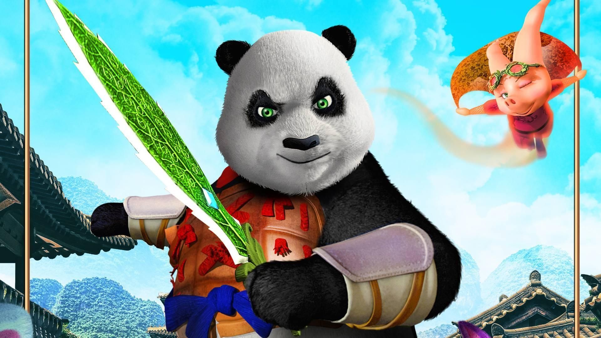 The Adventures of Panda Warrior background