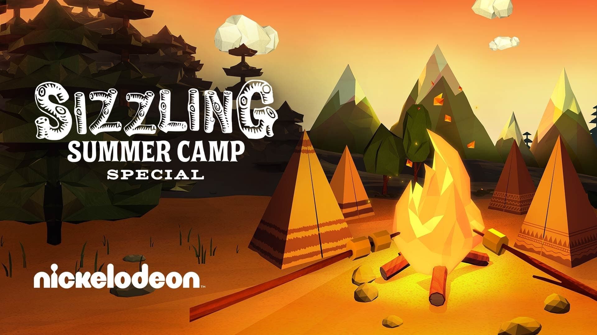 Nickelodeon's Sizzling Summer Camp Special background