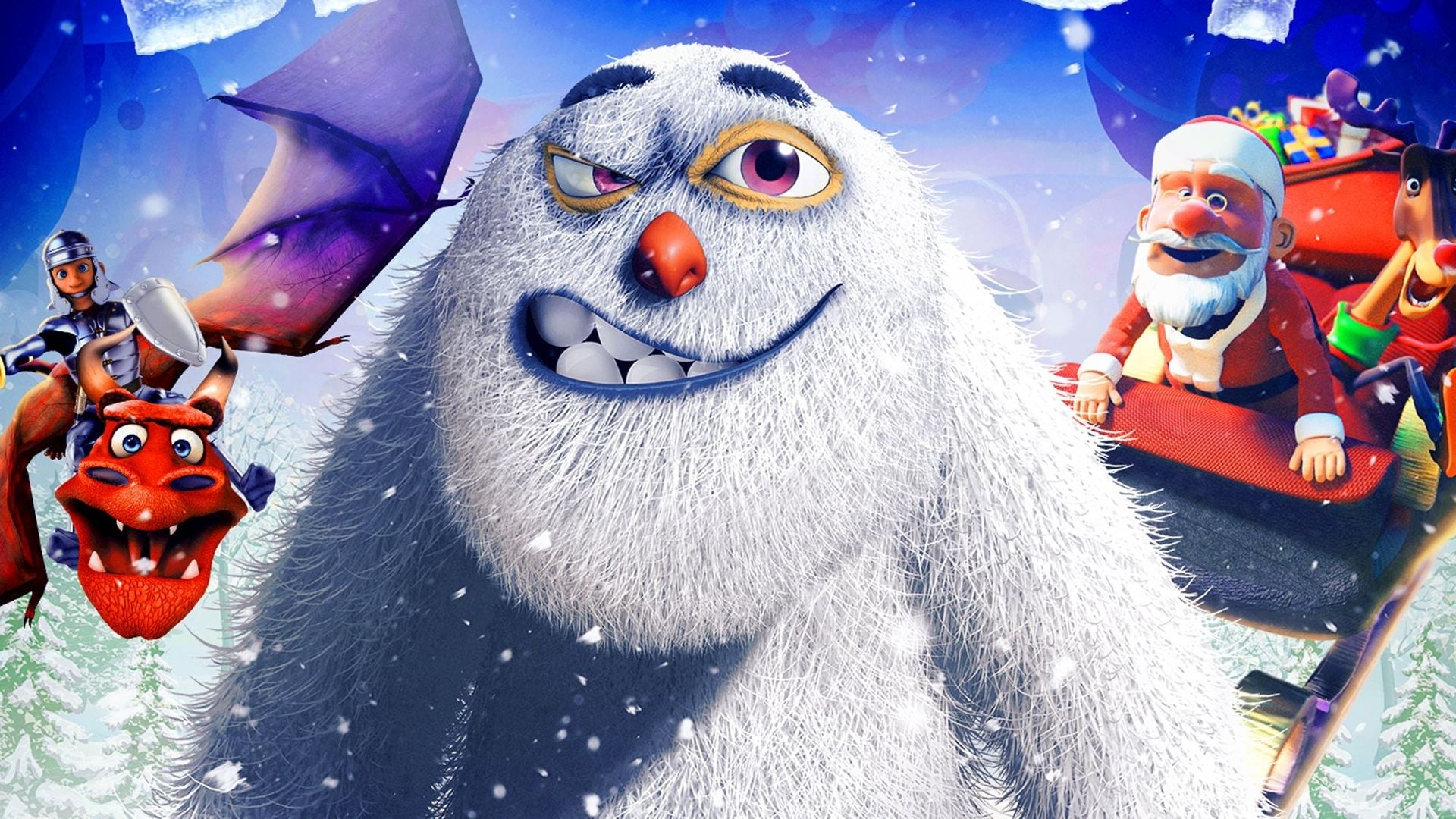 A Yeti Stole Christmas background