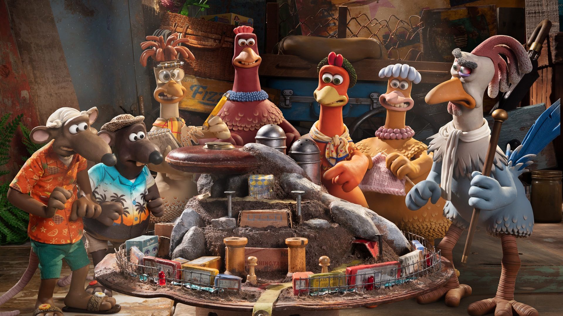 Chicken Run: Dawn of the Nugget background