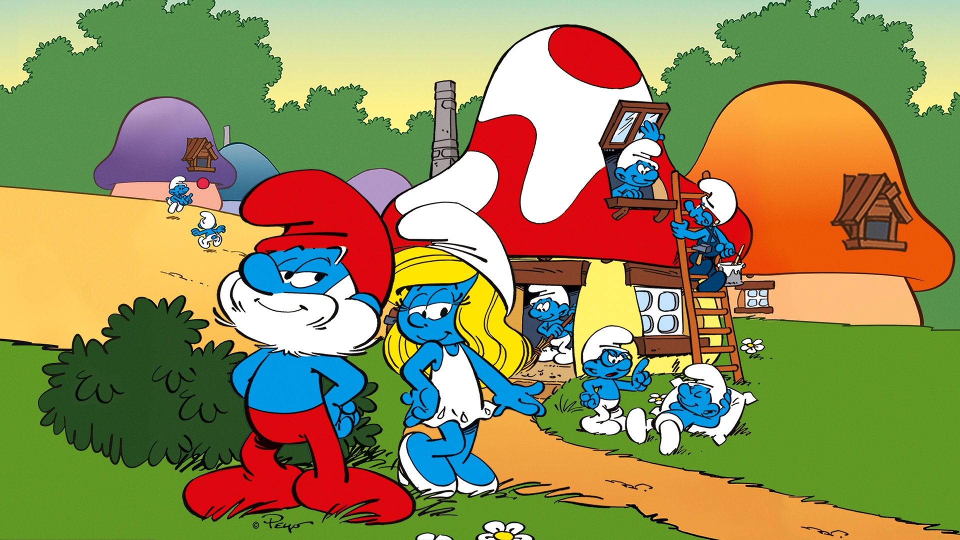 The Smurfs background