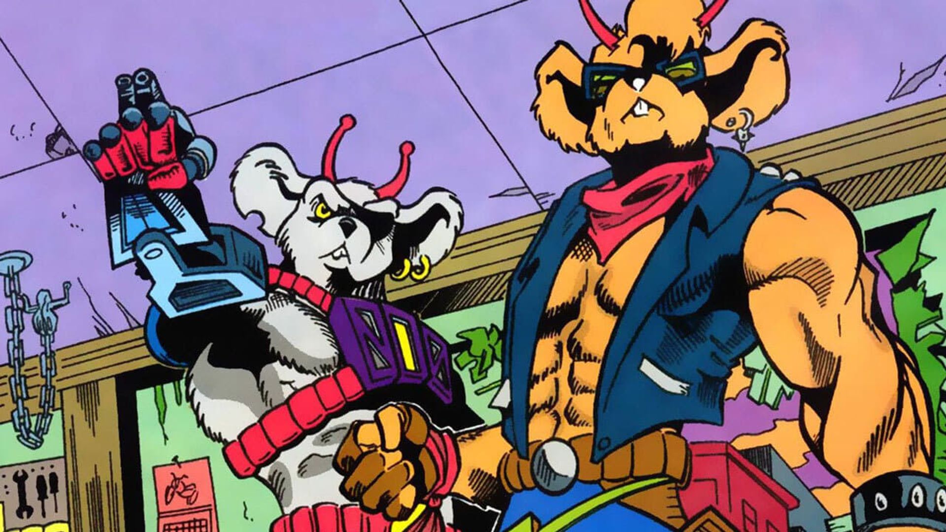 Biker Mice from Mars background