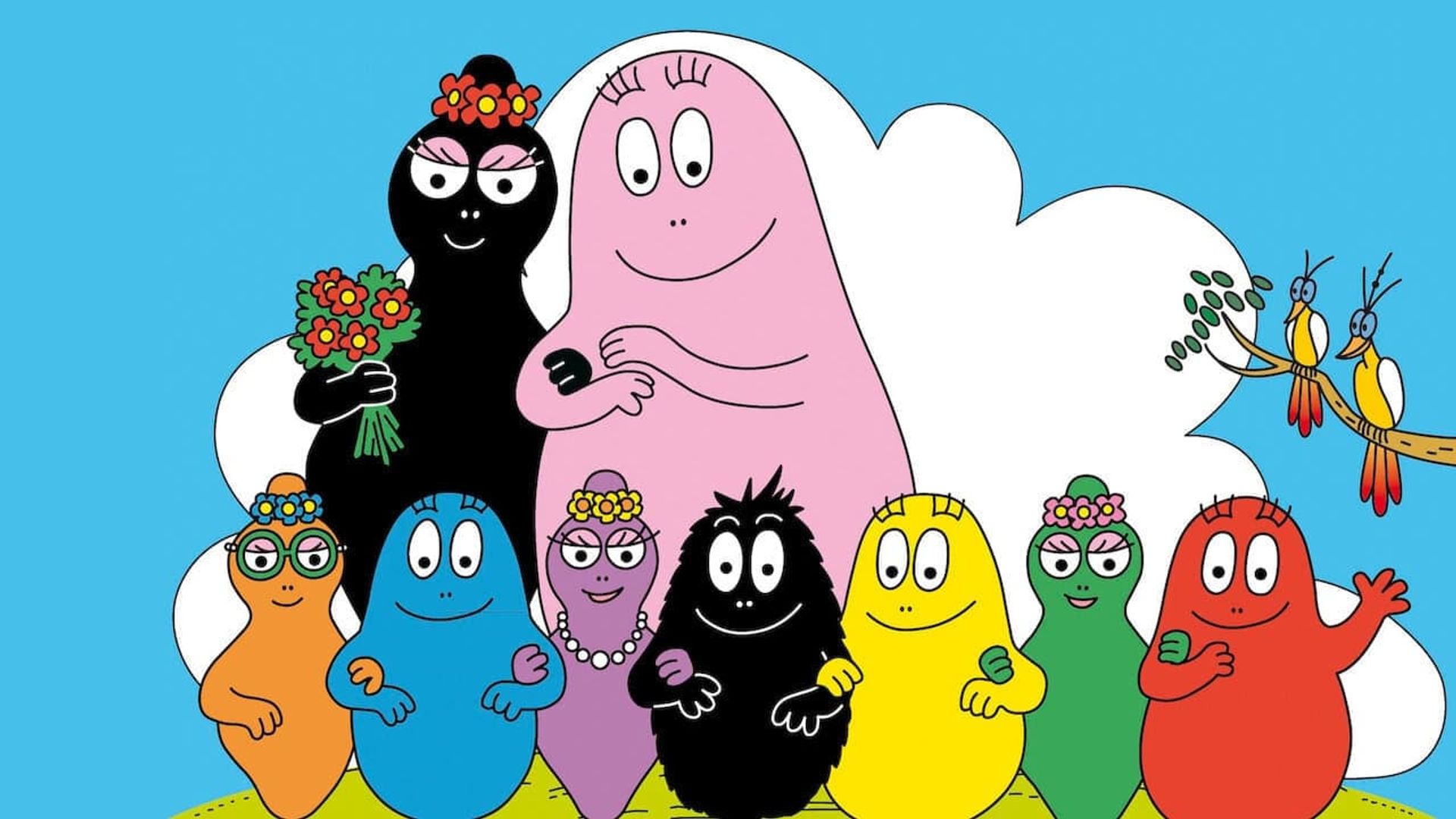 Barbapapa autour du monde background