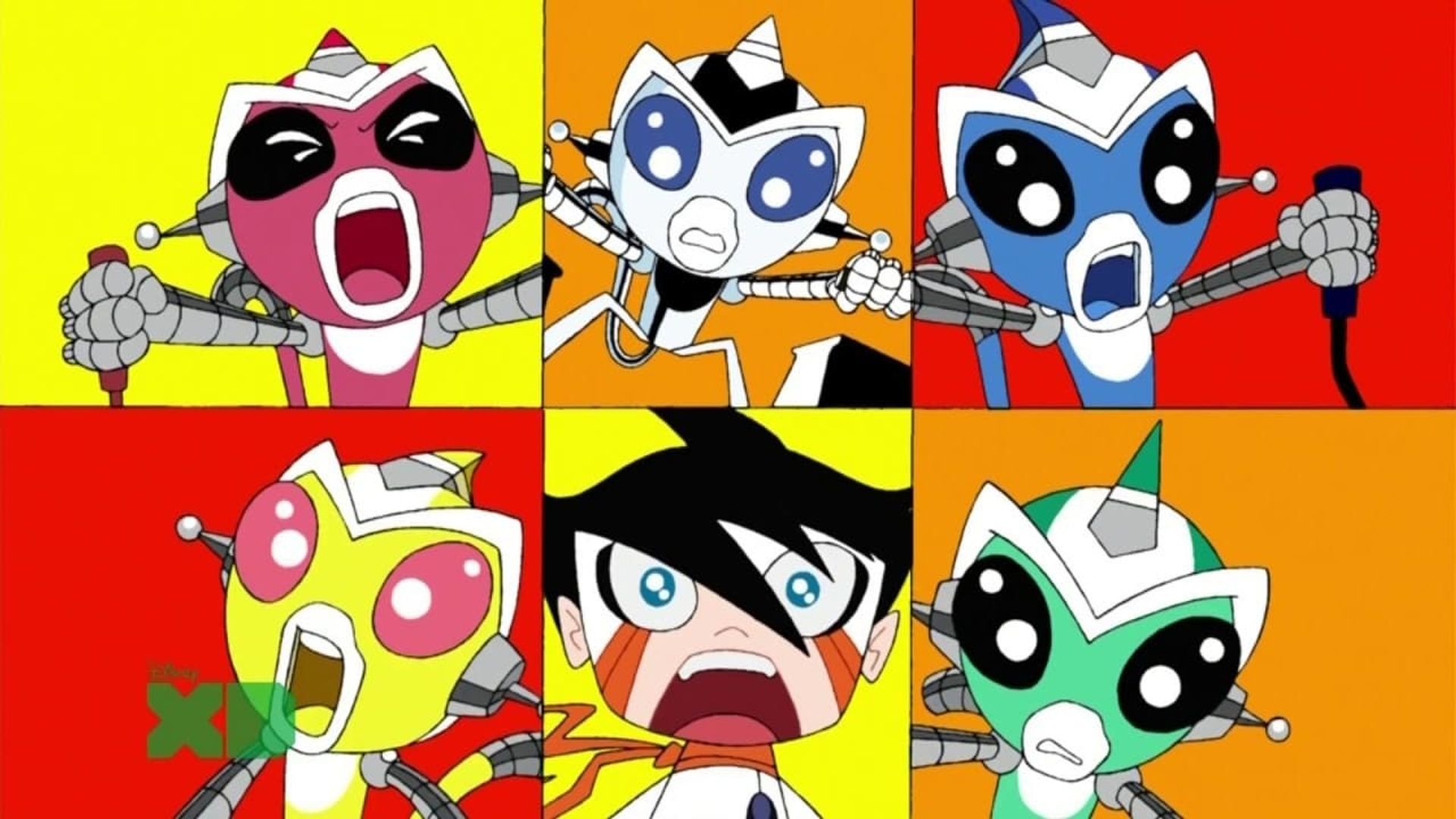 Super Robot Monkey Team Hyperforce Go! background