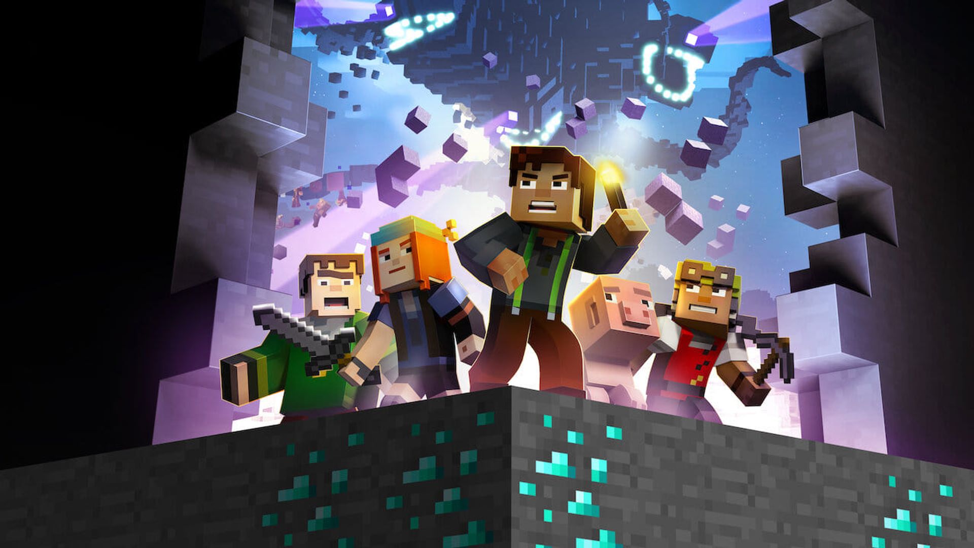 Minecraft: Story Mode background