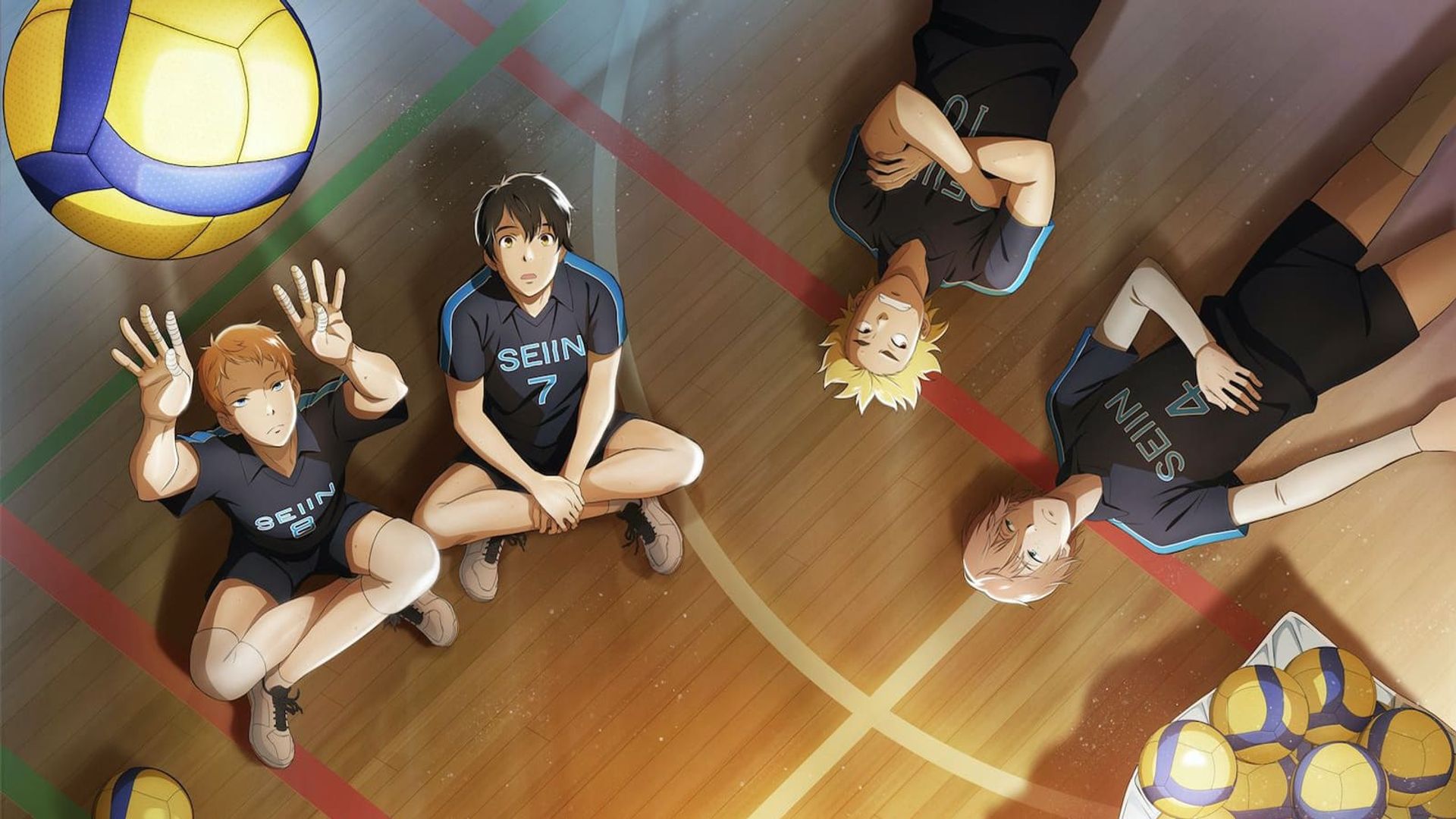 2.43 Seiin Koukou Danshi Volley Bu background