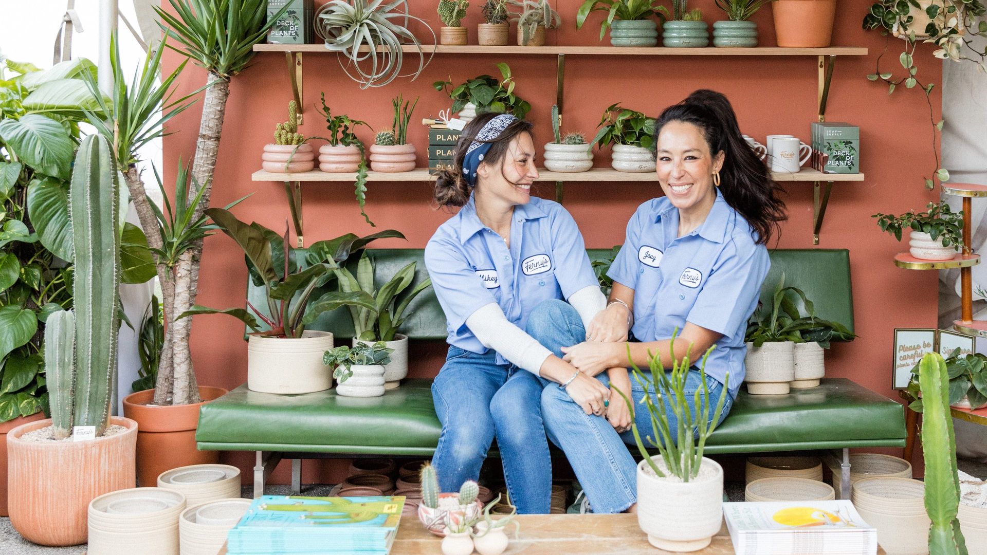 The Retro Plant Shop with Mikey & Jo background