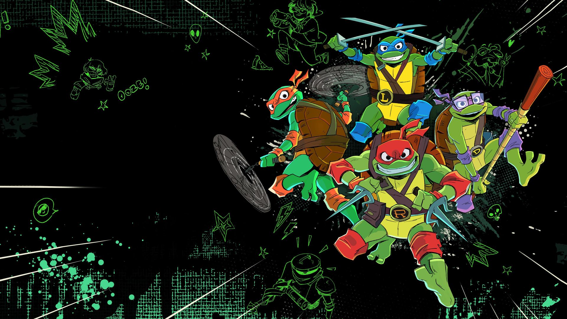 Tales of the Teenage Mutant Ninja Turtles background