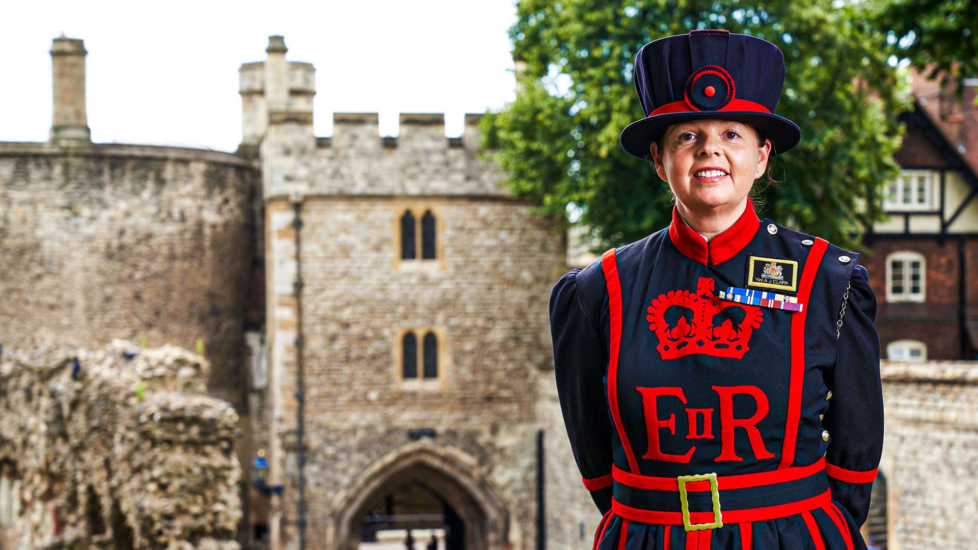 Inside the Tower of London background