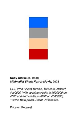 Minimalist Shark Horror Movie