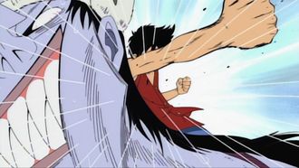 Episode 38 Luffy Dai Pinch! Gyojin Tai Luffy Kaizokudan