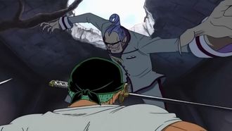 Episode 58 Haikyo no Kettou! Kinpaku no Zoro VS Erik!