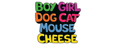 Boy Girl Dog Cat Mouse Cheese logo