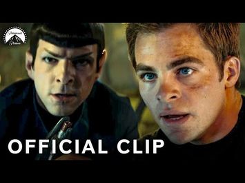 Spock and Kirk Beam Onto Enemy Nero's Ship