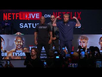 Jake Paul and Mike Tyson’s New York Press Conference Entrances