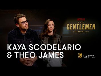 Kaya Scodelario and Theo James on the heightened world of Guy Ritchie's The Gentlemen