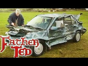 Ted Fixes A Dent In His Car - Father Ted