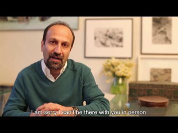 UK premiere - message from Asghar Farhadi