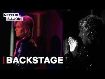 Backstage at Jane Fonda and Lily Tomlin: Ladies Night Live