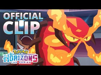 Sprigatito & Fuecoco vs. Centiskorch - Pokémon Horizons: The Series Official Clip