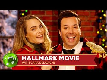 Hallmark Movie ft. Cara Delevingne | Jimmy Fallon's Holiday Seasoning Spectacular