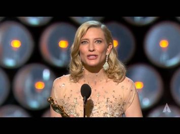 Cate Blanchett winning Best Actress for 